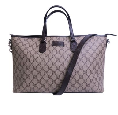 GG Supreme Monogram Tote, front view